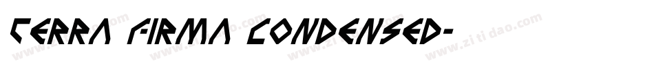 Terra Firma Condensed字体转换